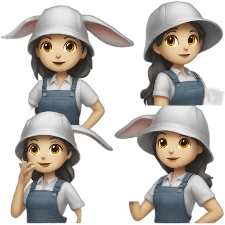 Architect Rabbit Girl emoji