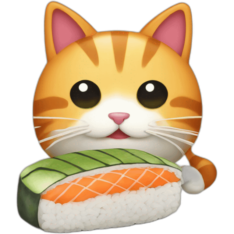 Sushi cat emoji