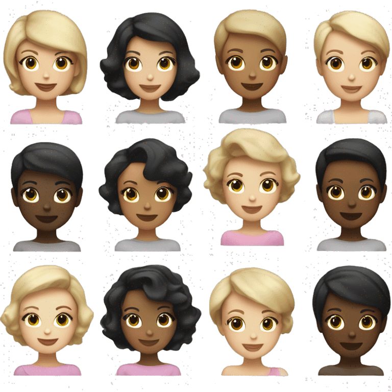 Chicago all that jazz dancer black bob haircut caucasian white emoji