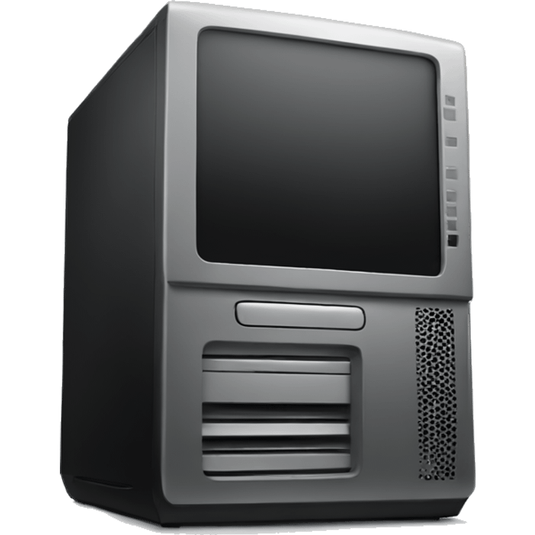 black gaming desktop pc  emoji