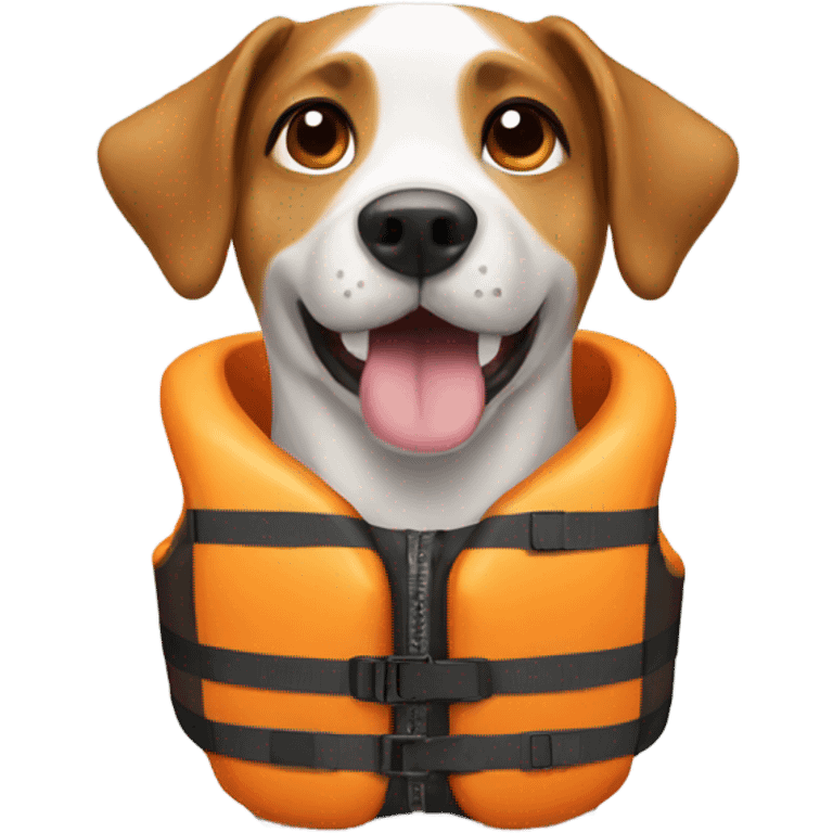 dog with a life vest emoji