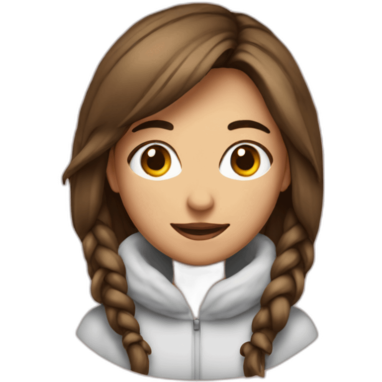 girl in monitor christmas emoji