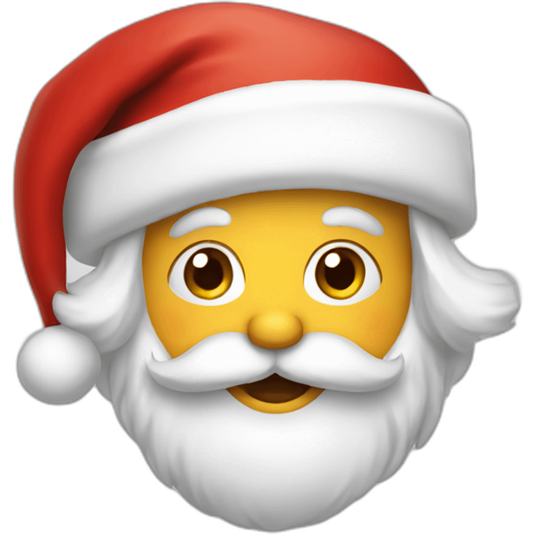 cute santa emoji