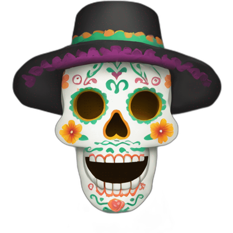 papel picado del dia de los muertos emoji