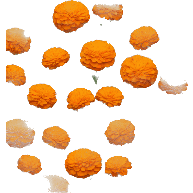 Orange marigold bouquet  emoji