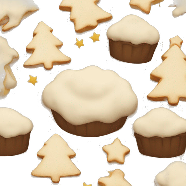 Beige asthetic Christmas bake only one  emoji