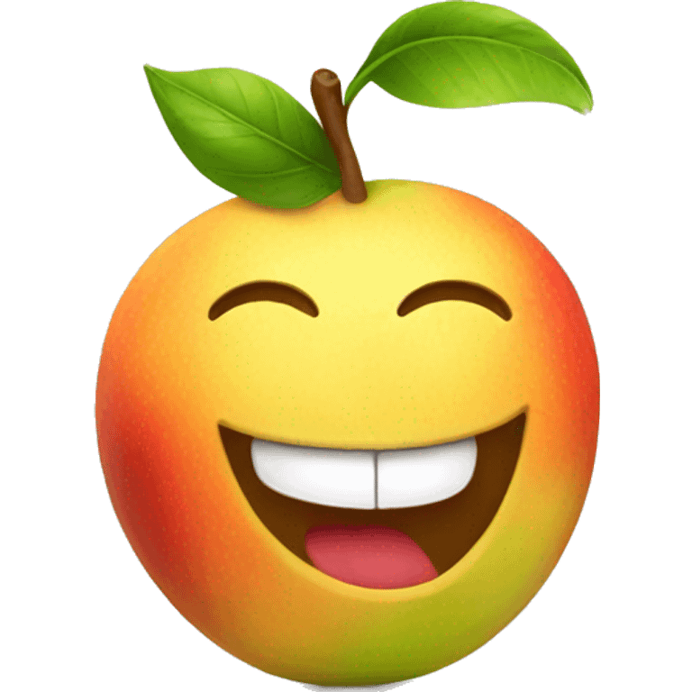 Happy fruit emoji