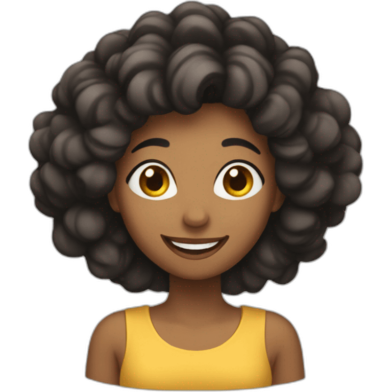 mujer feliz emoji