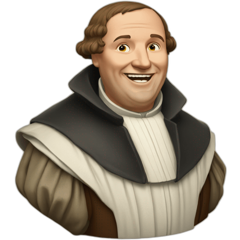 Martin Luther Germany laughed emoji