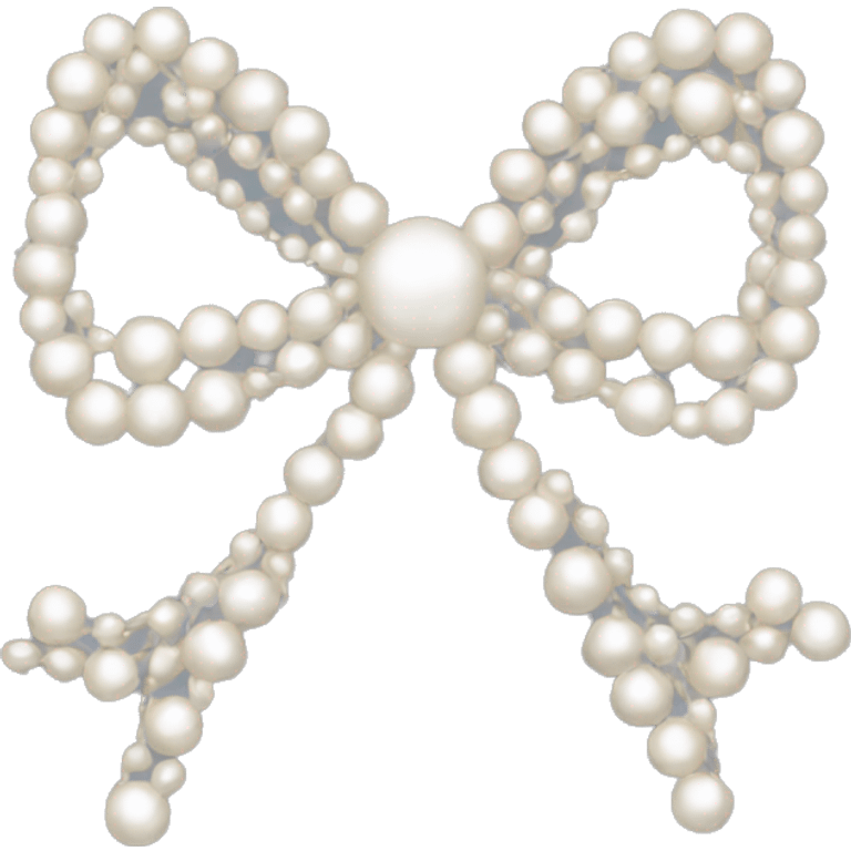 bow made of pearls  emoji