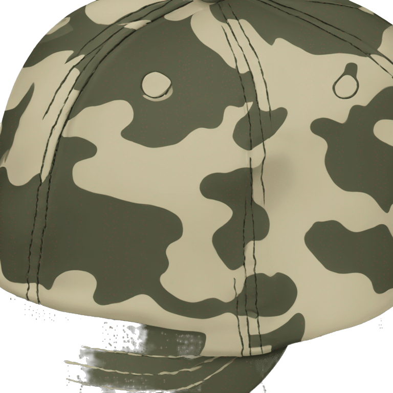  camo cap back side emoji