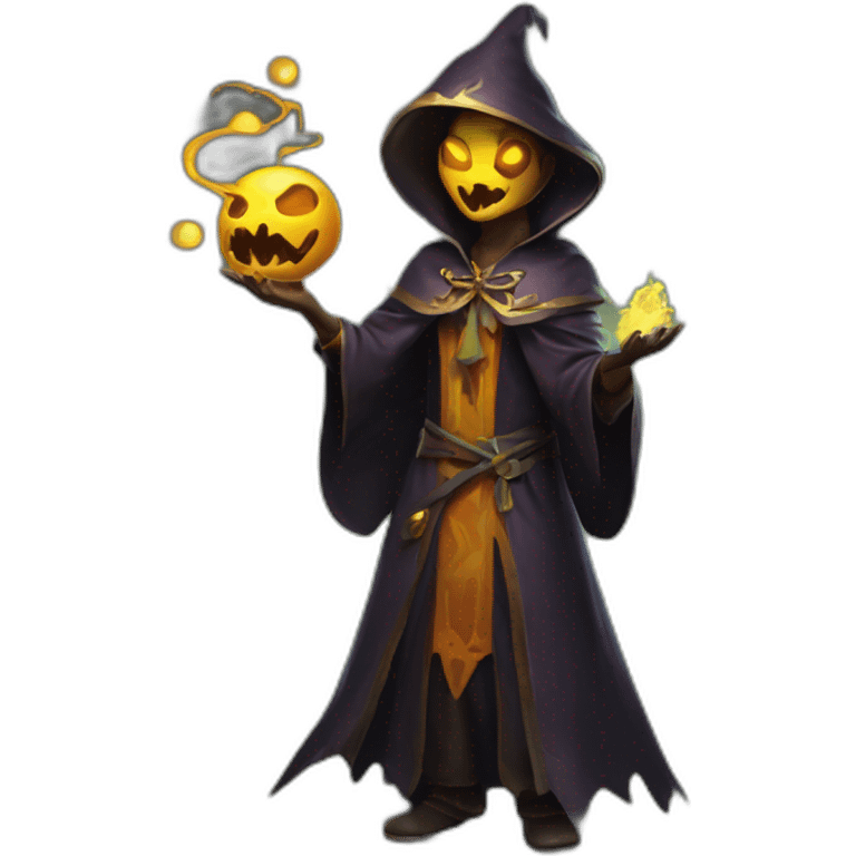 necromancer casting spell emoji