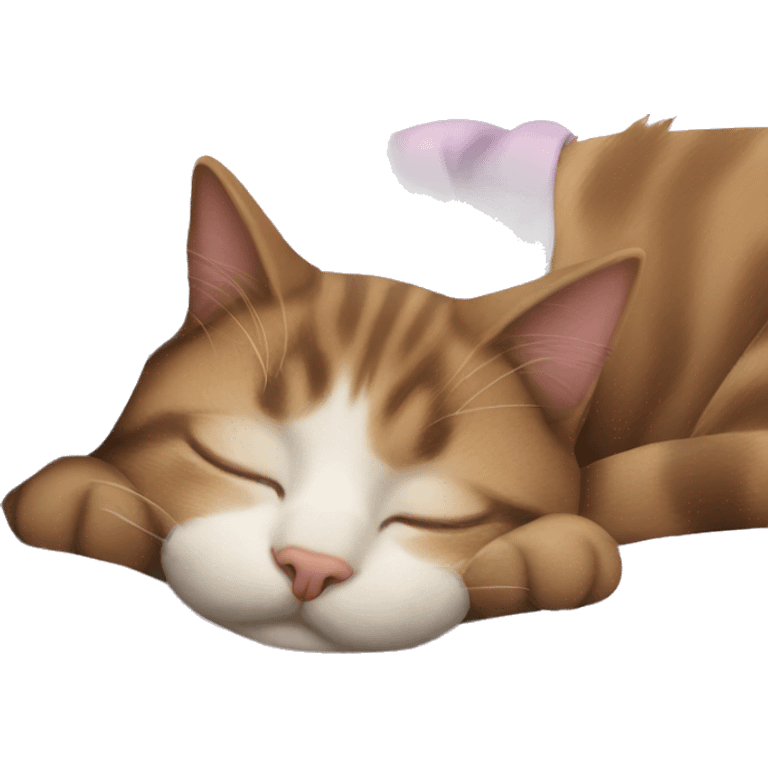 cat sleeping emoji