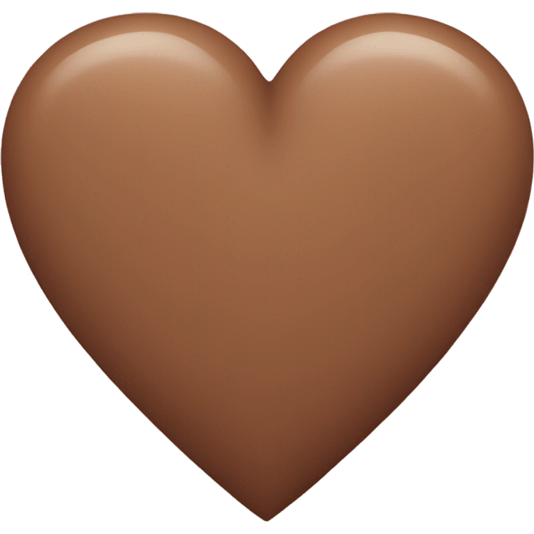 Brown pastel heart emoji