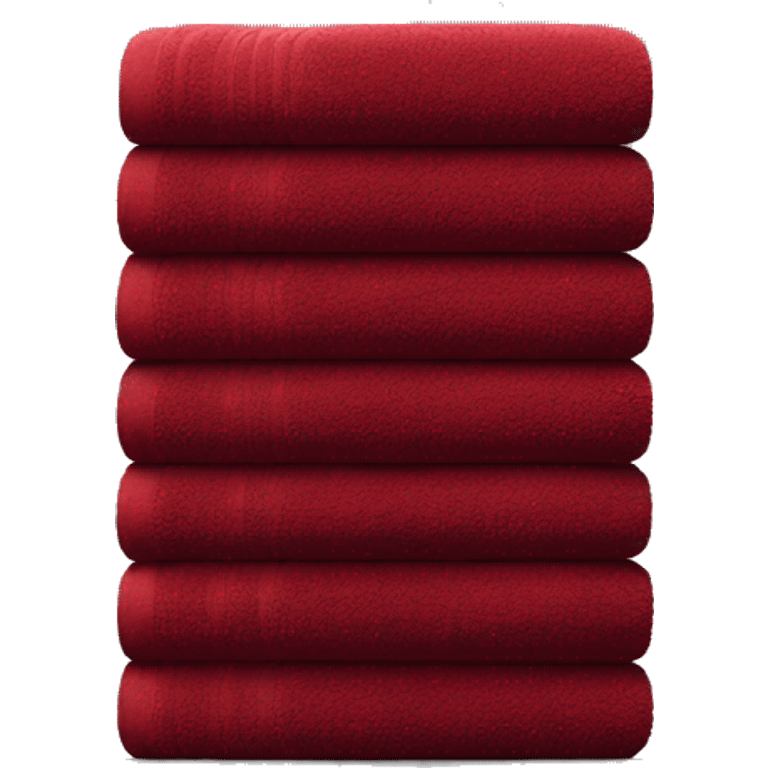 Dark red stacked towels emoji