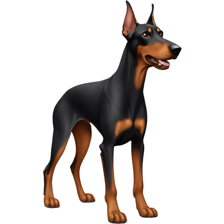 tan doberman  emoji