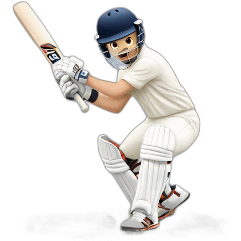 A player playing cricket  emoji