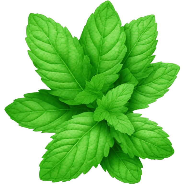 many mint leaves emoji