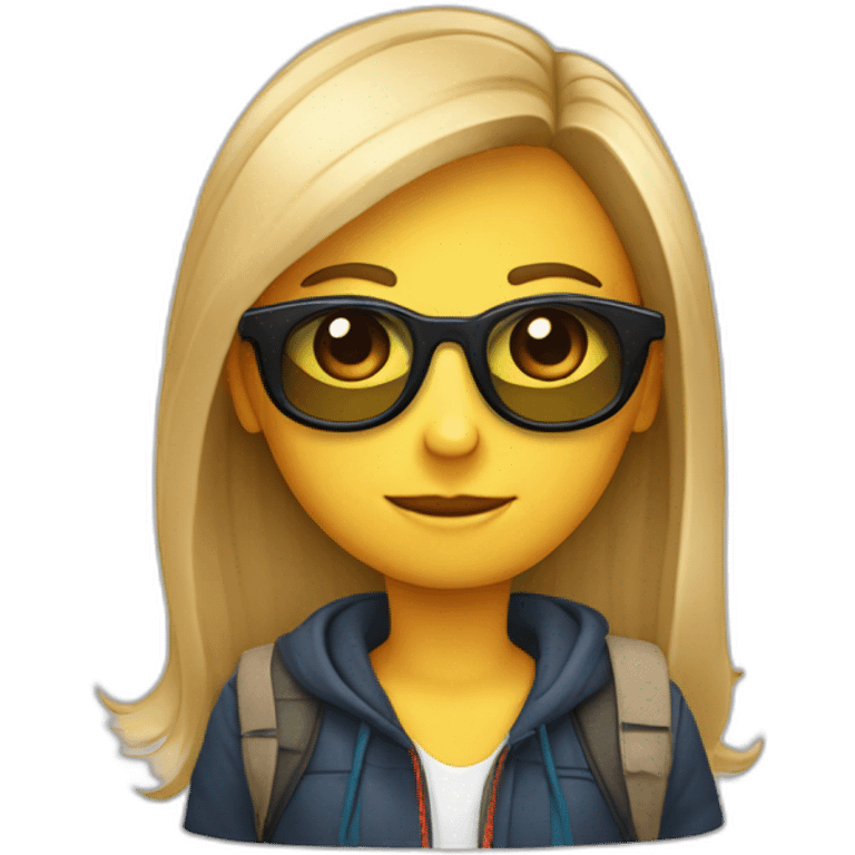 cara de persona mayor con gafas de sol emoji