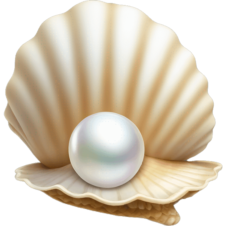 shell with pearl emoji