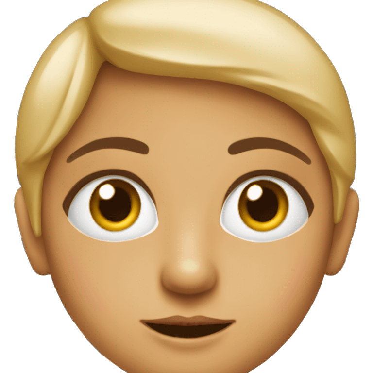 una muñeca con los ojos rojos emoji