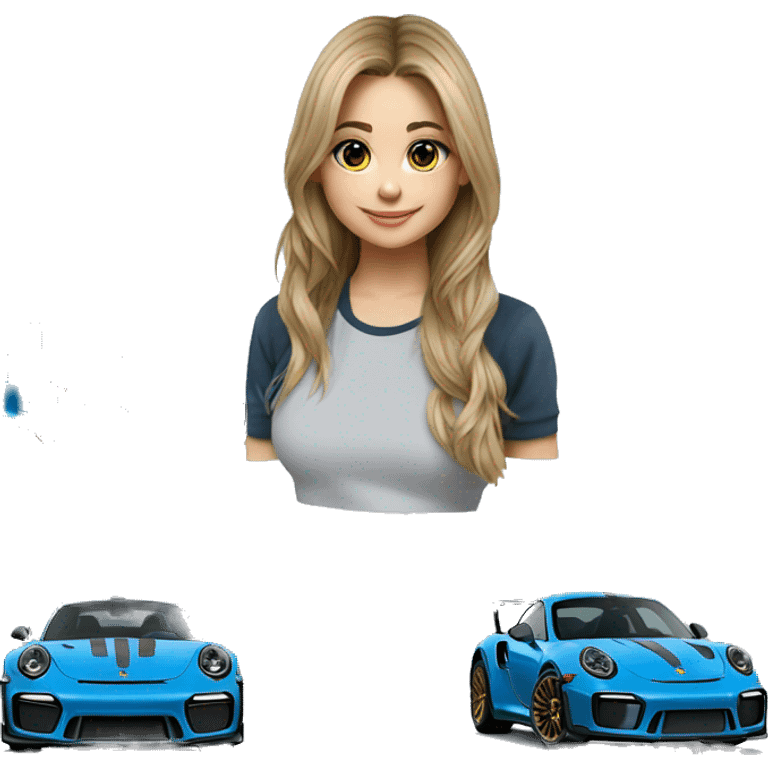 Porche 991 gt2 rs bleu emoji