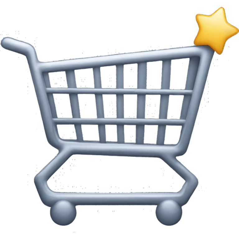 shopping cart width box emoji