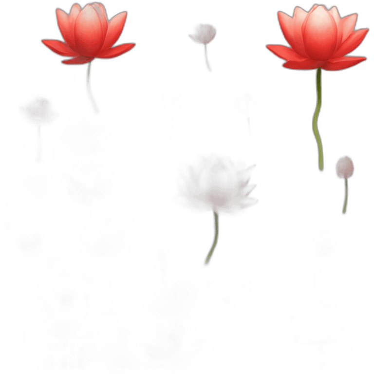 a red lotus emoji