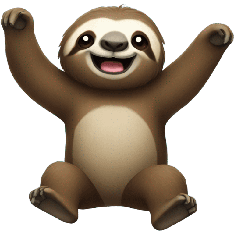 Victorious sloth  emoji