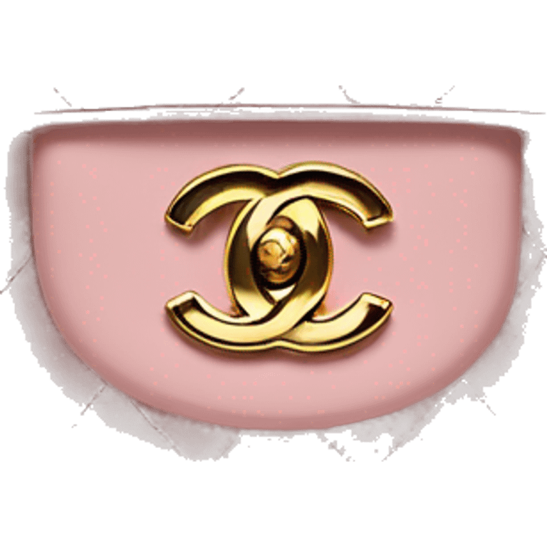 light pink Chanel classic flap purse ￼ emoji