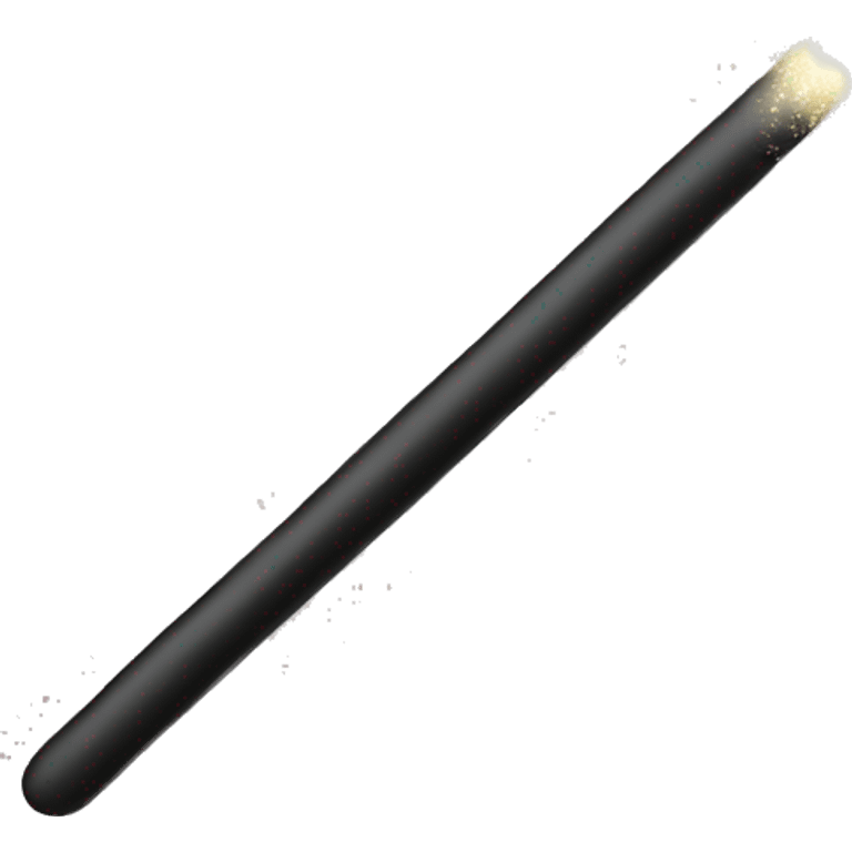 long magic wand in black color magic dust emoji