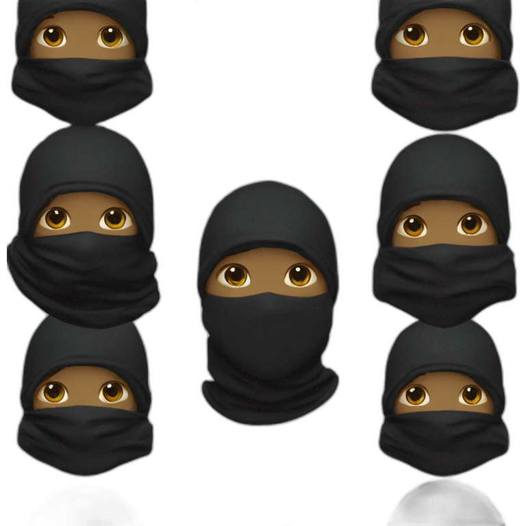 Black boy lacoste balaclava with lacoste emoji