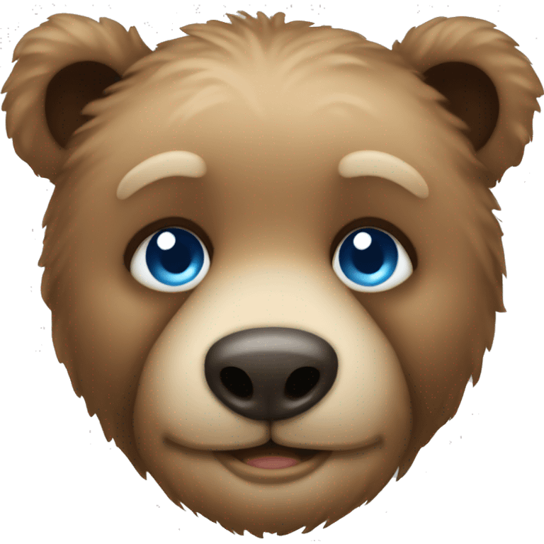 Teddybear with blue eyes emoji