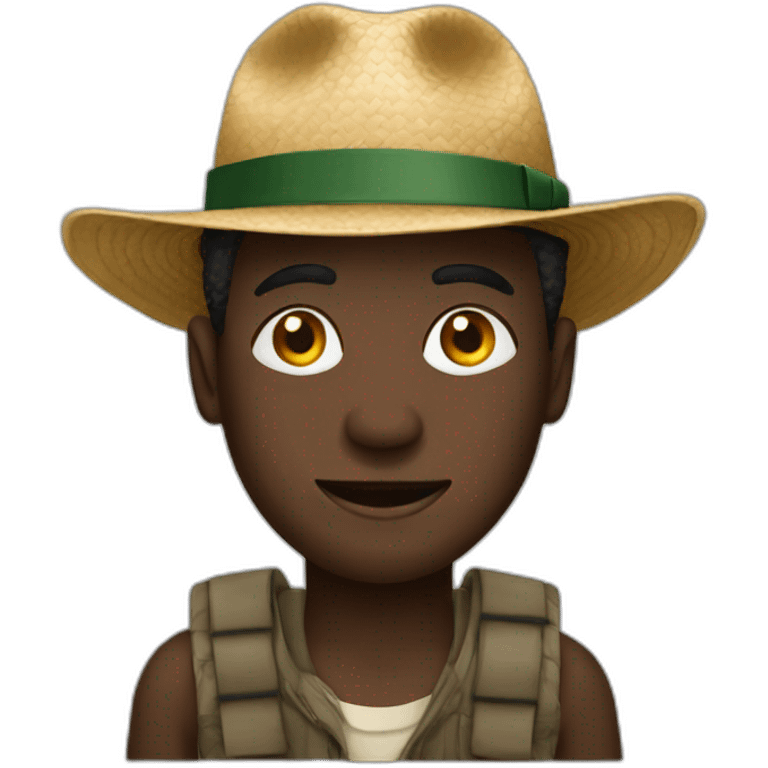 ghanaian man with hat emoji