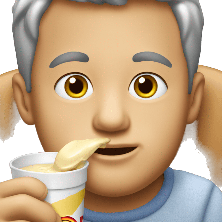 man eating cerelac baby food emoji