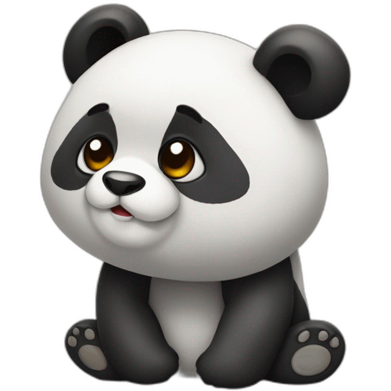 Panda qui rigole emoji