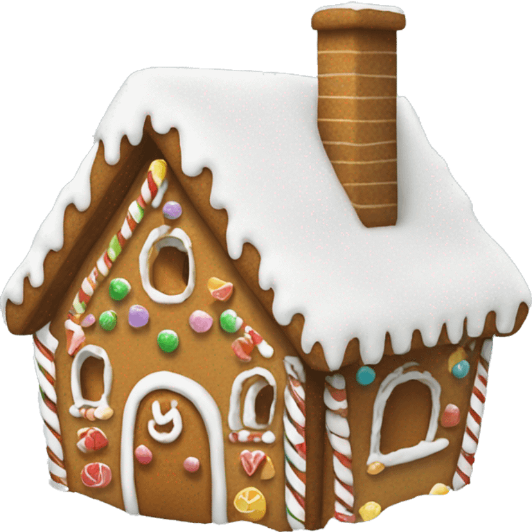 gingerbread house snow emoji