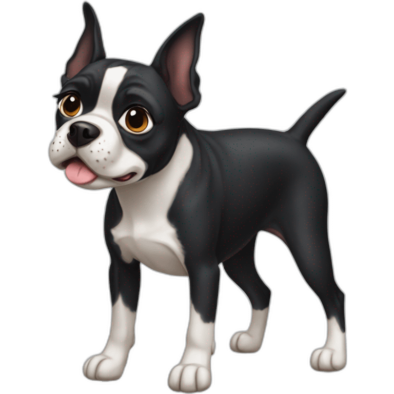 hound boston terrier mix emoji