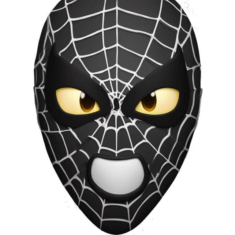 regenarate this spideman mask withe black  emoji