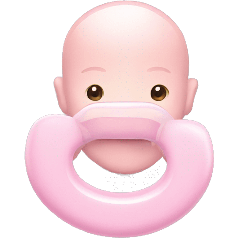 Light pink pacifier  emoji