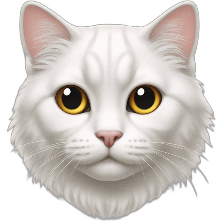 gato persa blanco emoji