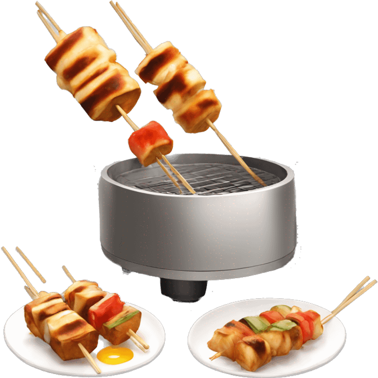 Brochette yakitori blender 3D style emoji