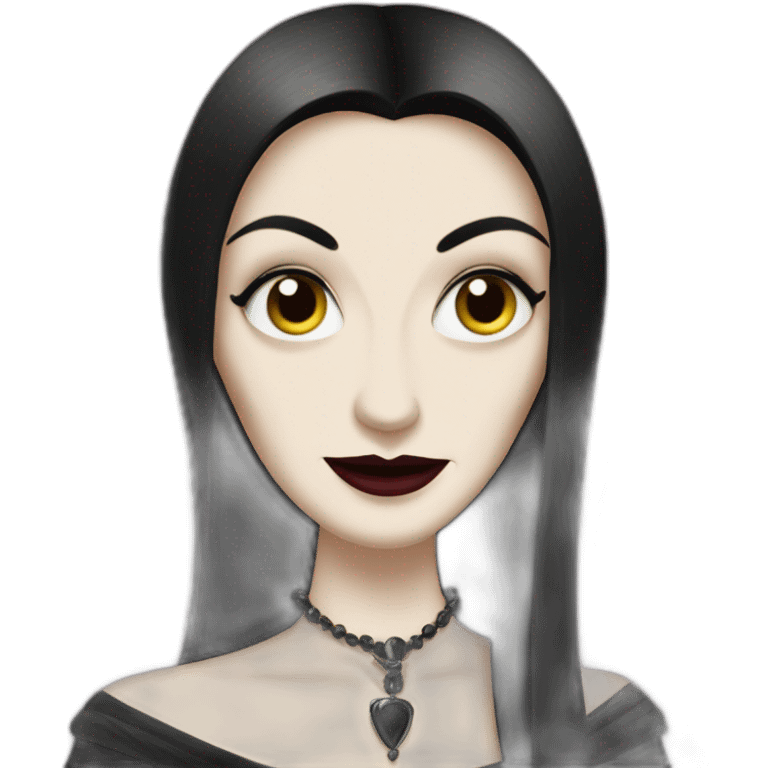 Morticia Addams emoji