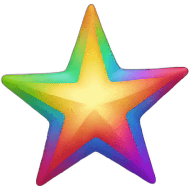 Rainbow star emoji