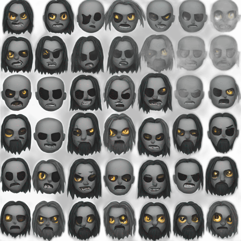 Black metal emoji