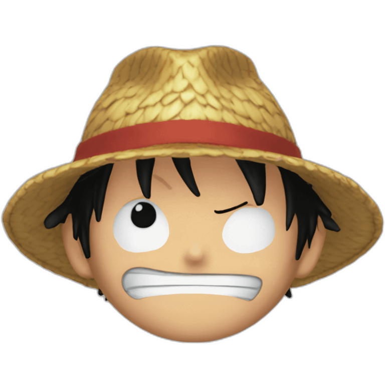 Luffy colère emoji