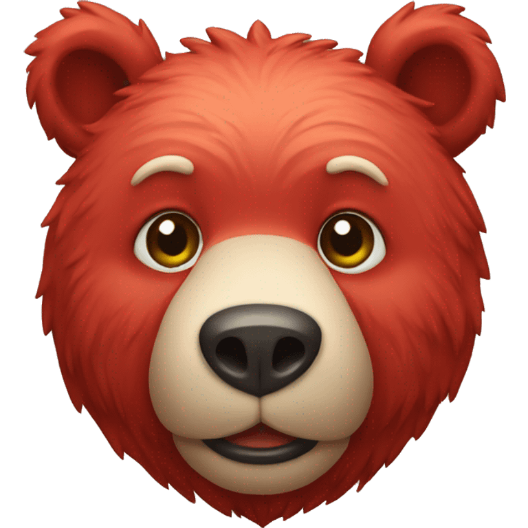 red bear emoji