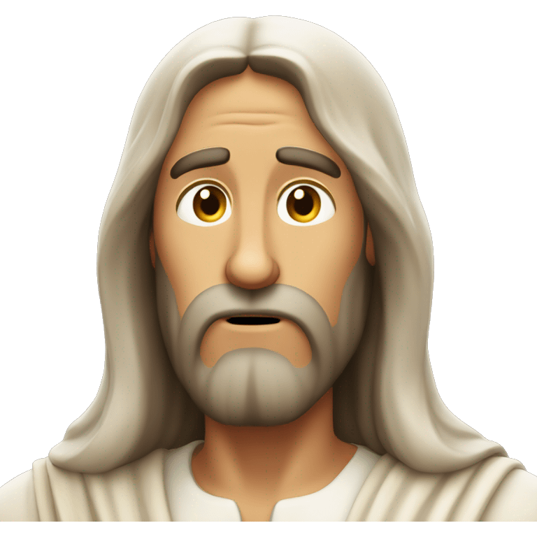 Jesus with his hand on head in disbelief emoji