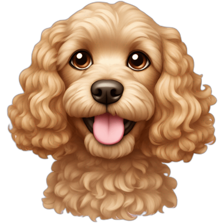 curly-fur,-light-blonde,-light-brown-ears,-cavapoo-adult emoji