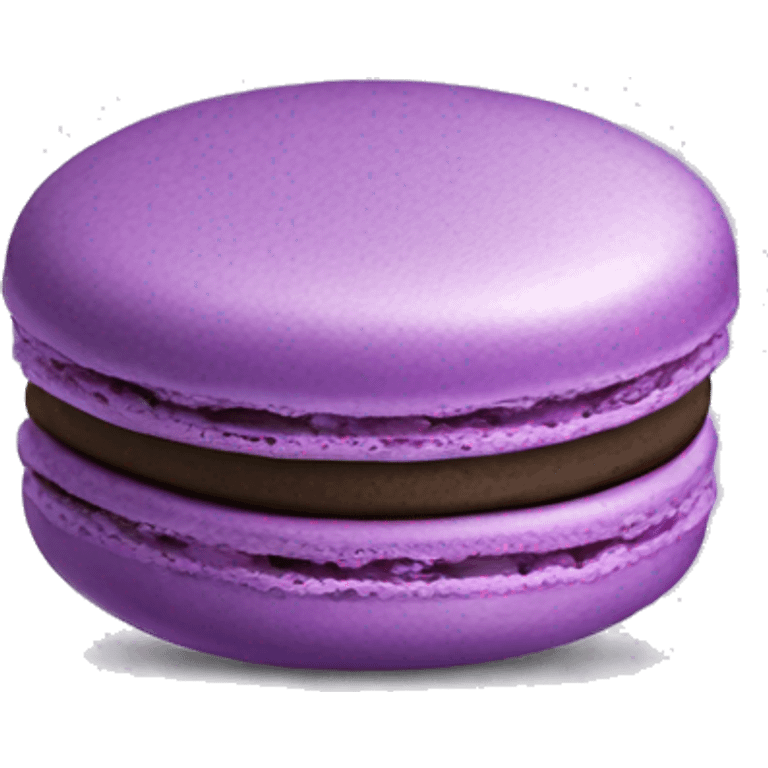 Realistic purple macaron isolated emoji